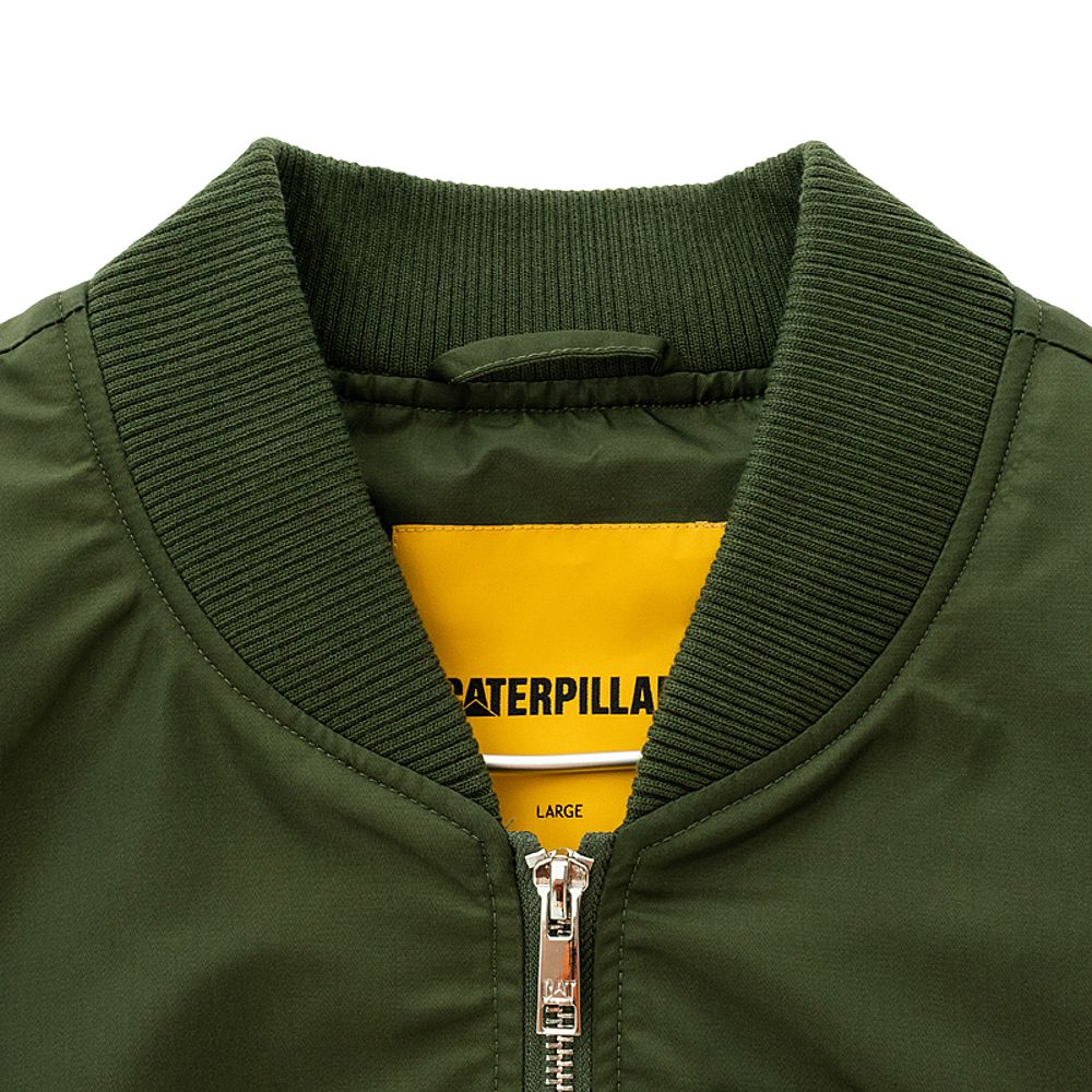 cat/卡特秋冬款男绿色飞行员单夹克ci3jan26261c95