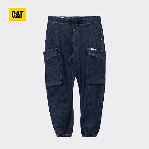 CAT/卡特春夏新款男深蓝色牛仔长裤CJ1JEP13361