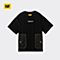 CAT/卡特春夏新款男黑色短袖T恤CJ1TSP50011