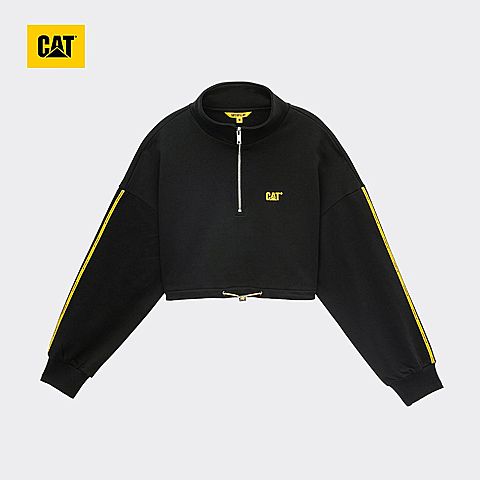 CAT/卡特春夏新款女黑色卫衣套衫CJ1SWP36011