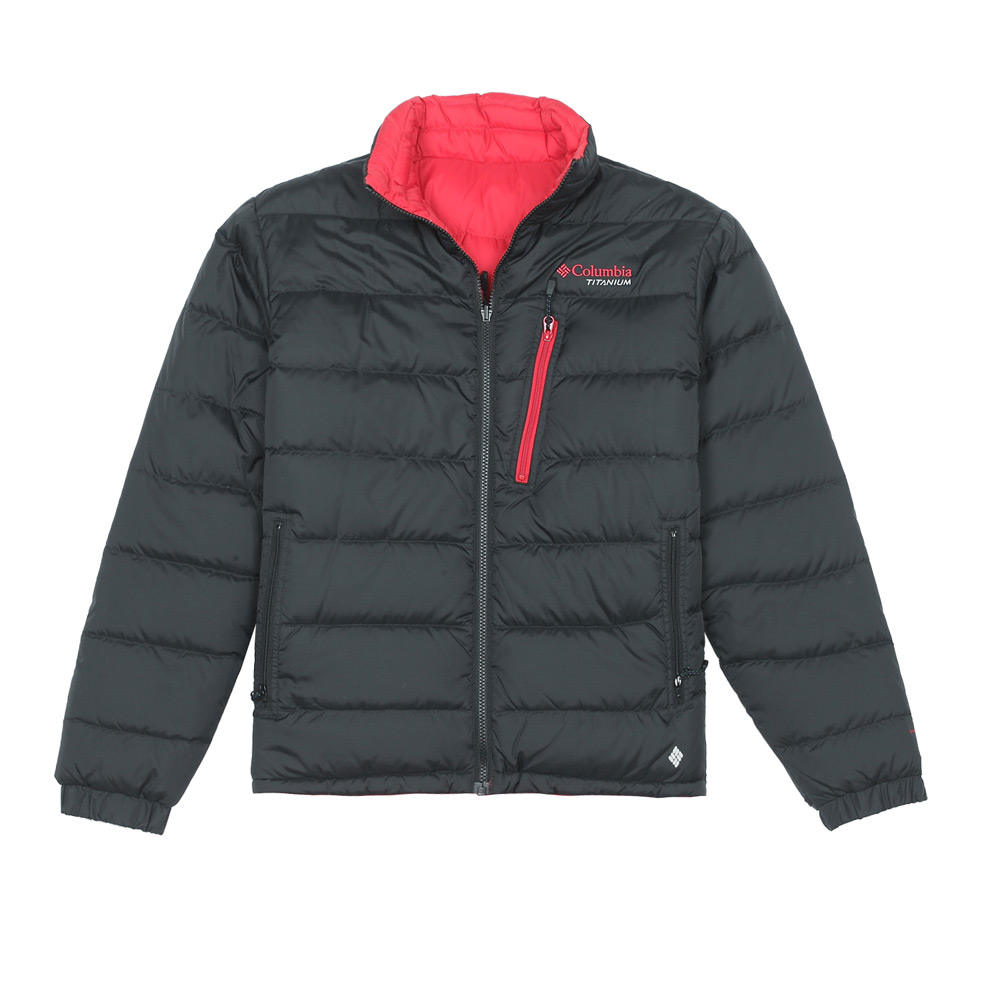 columbia/哥伦比亚黑色/红色两面穿男子羽绒服2cbpm5368010