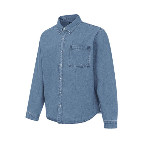 converse匡威2025男子男子-长袖衬衫-蓝梭织长袖衬衫10025071-A01