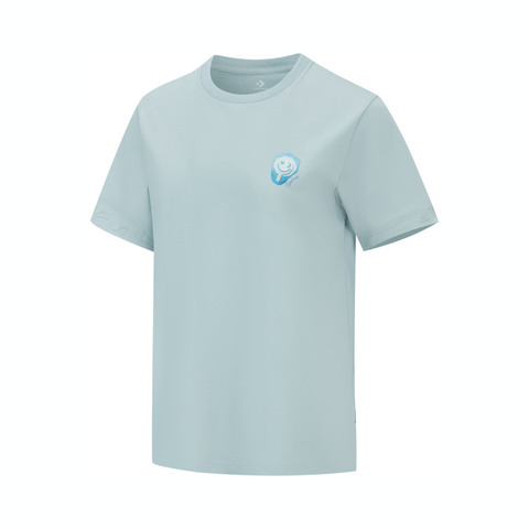 converse匡威2025女子女子-针织无领短T-蓝针织无领短T10028733-A01