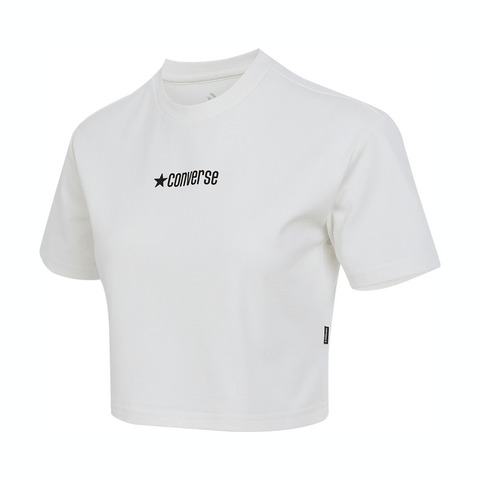 converse匡威2025女子女子-针织无领短T-白针织无领短TWCH607-W2Y