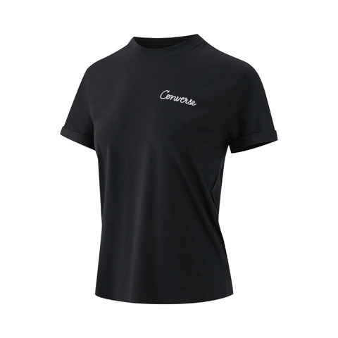 converse匡威2025女子女子-针织无领短T-蓝针织无领短TWCH664-GHM