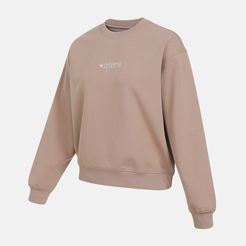 converse匡威2025女子女子-针织无帽卫衣-棕针织无帽卫衣WCH610-X9V