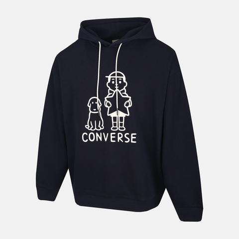 converse匡威2025中性中性-针织连帽卫衣-蓝针织连帽卫衣UCJ655-695