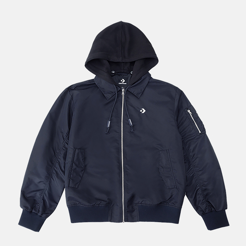 converse匡威2026男子男子-梭织连帽外套-黑梭织连帽外套MCJ414-GHM