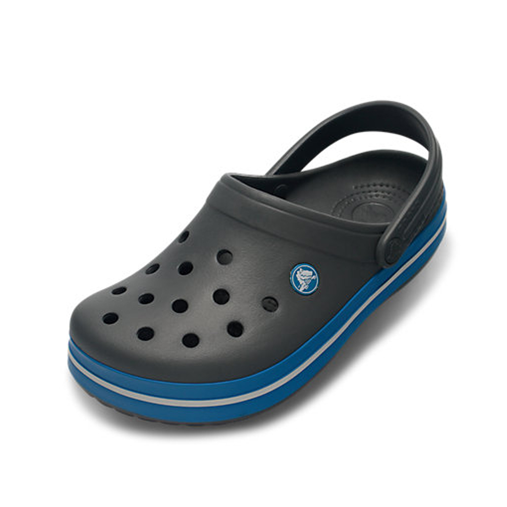 crocs卡骆驰 夏季中性款 卡骆班洞洞鞋 11016 炭灰与海蓝色