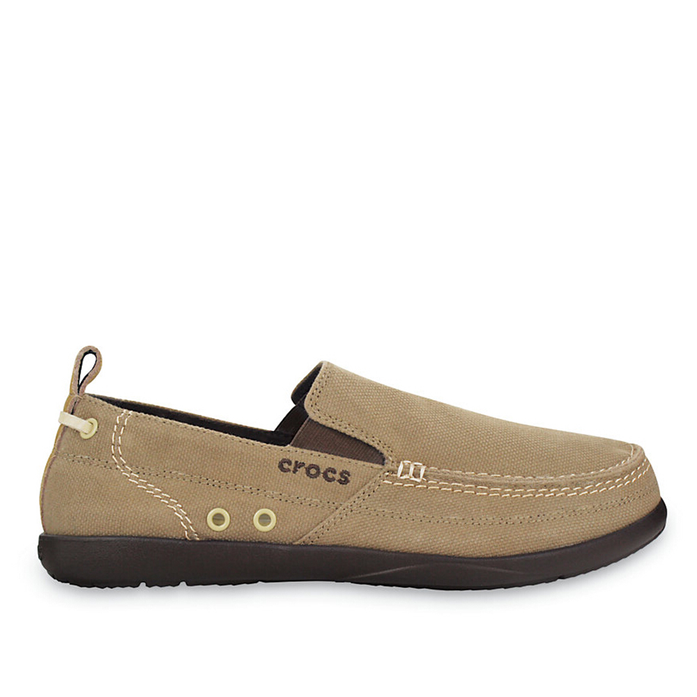 crocs卡骆驰 秋季男士 沃尔卢帆布鞋 11270 卡其与深咖啡色