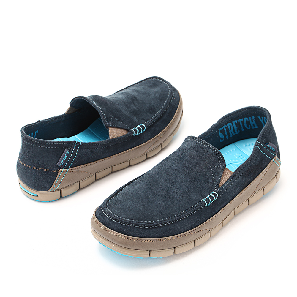 crocs 卡骆驰 男子 专柜同款 男士舒跃奇麂皮绒乐福