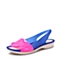 Crocs 卡骆驰 女子 专柜同款  色彩布骆格亮透平底鞋 蔚蓝/水泥灰  花园鞋沙滩鞋凉鞋  200032-4BK
