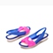 Crocs 卡骆驰 女子 专柜同款  色彩布骆格亮透平底鞋 蔚蓝/水泥灰  花园鞋沙滩鞋凉鞋  200032-4BK