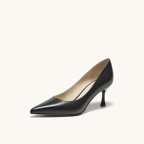 HGK25春季时尚气质百搭尖头细跟浅口通勤高跟鞋女单鞋WAQ02AQ5