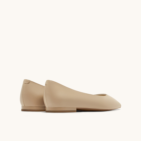 HGK25春季简约舒适尖头平根百搭通勤浅口单鞋女WAT01AQ5