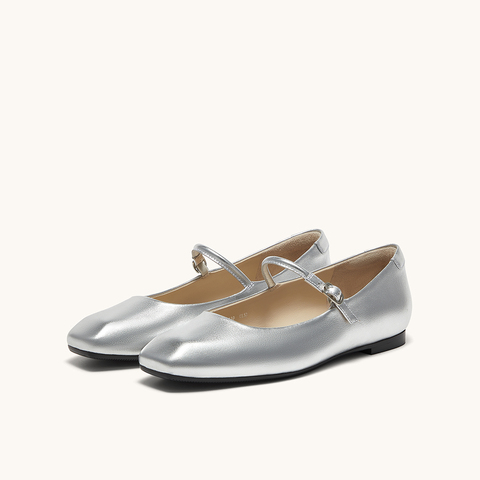 HGK时尚通勤气质百搭一字带平底玛丽珍女单鞋WAA01CQ4