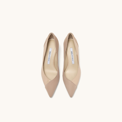 HGK25年秋时尚气质拼接Soft Power百搭通勤女单鞋WAQ04CQ5