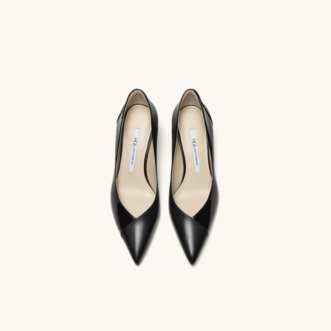 HGK25年秋时尚气质拼接Soft Power百搭通勤女单鞋WAQ04CQ5