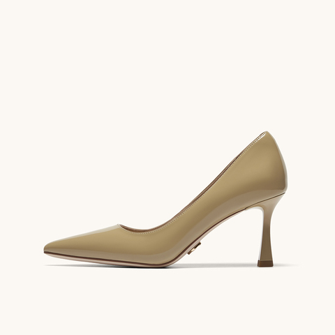 HGK26春经典小蹦床小牛漆皮单鞋WAK01AQ6