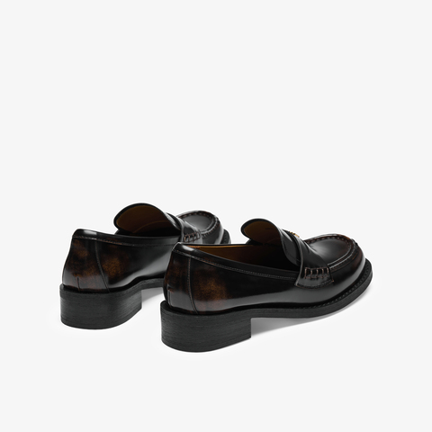 73hours女鞋Taylor2024秋季新品纯色圆头平底乐福鞋