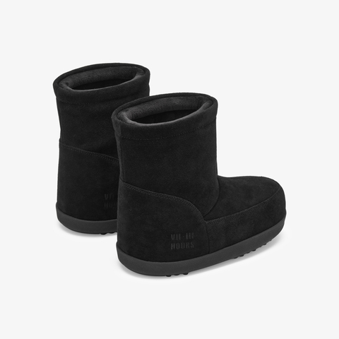 73hours女鞋绵绵吐司2024冬季新品纯色圆头厚底雪地靴