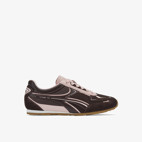 73hours女鞋夹心曲奇2025春季新品拼色系带平底休闲鞋