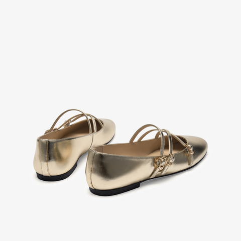 73hours女鞋月光和弦2025春季新品平底圆头纯色玛丽珍鞋