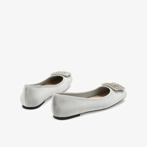 73hours女鞋挚爱流光2025春季新品饰扣平底纯色浅口单鞋