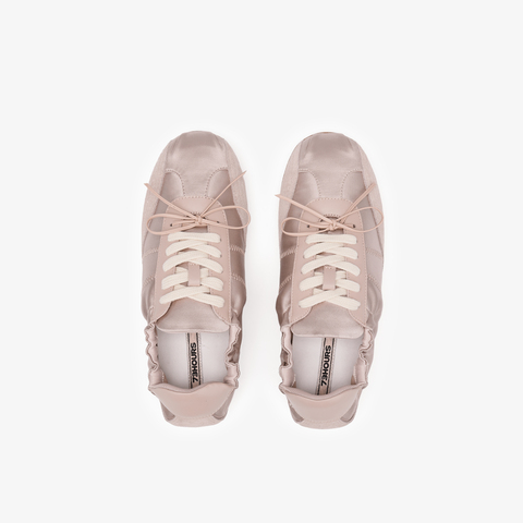 73hours女鞋假期富人纯色圆头系带德训鞋