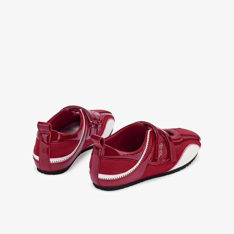 73hours女鞋极速甜心2025秋季新品平底拼色系带德训鞋