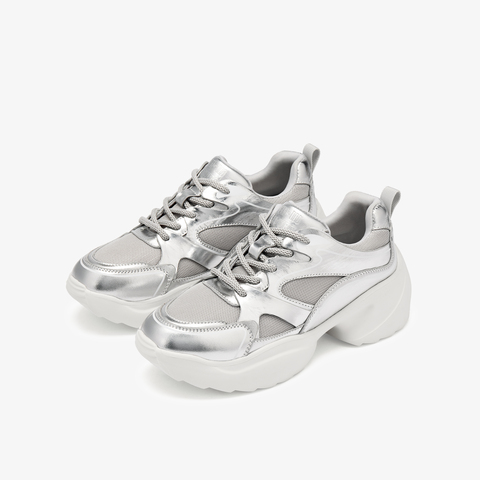 73hours女鞋周日暂停2025秋季新品厚底系带圆头老爹鞋