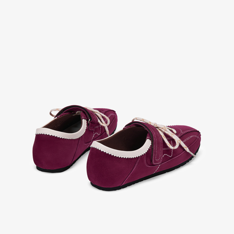 73hours女鞋奇妙治愈2025秋季新品系带圆头平底德训鞋