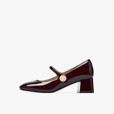 73hours女鞋午后甜茶2025秋季新款时尚粗跟单鞋气质法式玛丽珍鞋