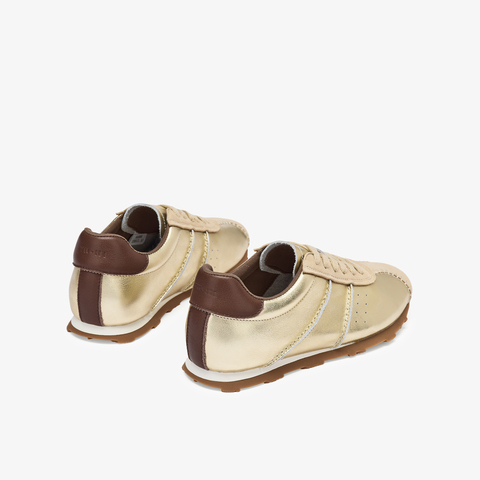 73hours女鞋自由时刻2025秋季新品平底系带拼色德训鞋