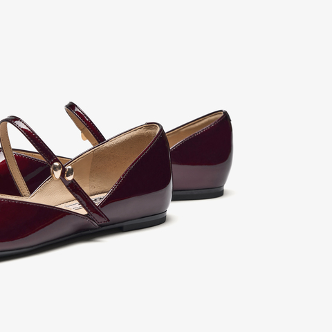 73hours女鞋浪漫发酵2025春季新品圆头平底纯色