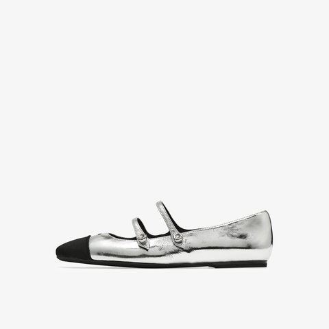 73hours女鞋色彩剧场2025秋季新品圆头平底纯色玛丽珍鞋