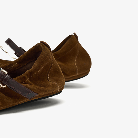 73hours女鞋Opera2025秋季新品平底纯色圆头芭蕾鞋