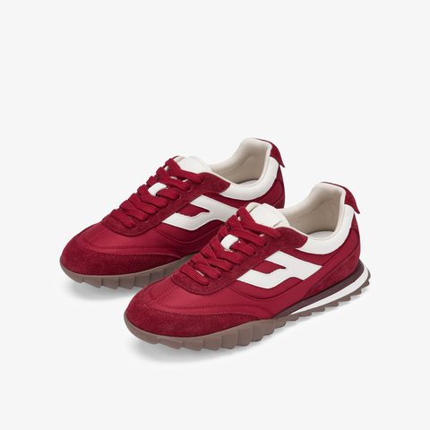 73hours女鞋小饼干2025春季新品平底纯色系带运动休闲鞋