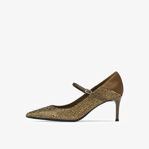 73hours女鞋镜头跟随高跟2025秋季新品尖头细跟纯色高跟单鞋