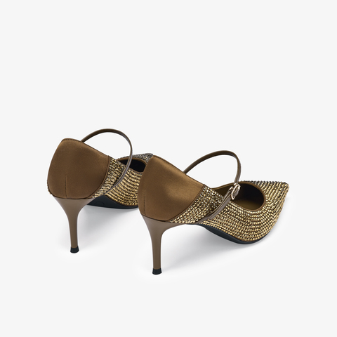 73hours女鞋镜头跟随高跟2025秋季新品尖头细跟纯色高跟单鞋