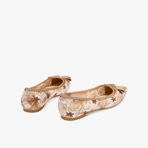 73hours女鞋柔软时分2025秋季新品尖头平底纯色浅口单鞋