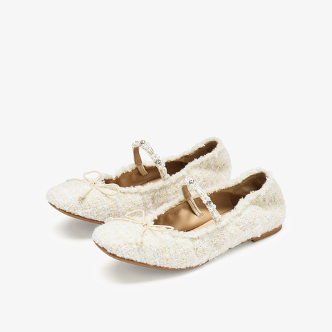 73hours女鞋柔软阳光2025秋季新品平底圆头纯色浅口单鞋