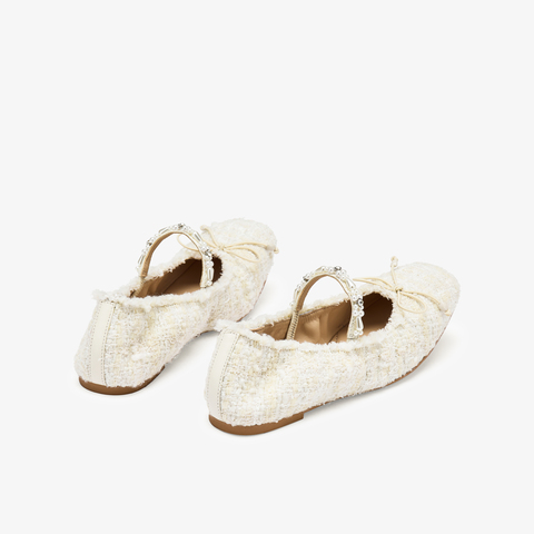 73hours女鞋柔软阳光2025秋季新品平底圆头纯色浅口单鞋