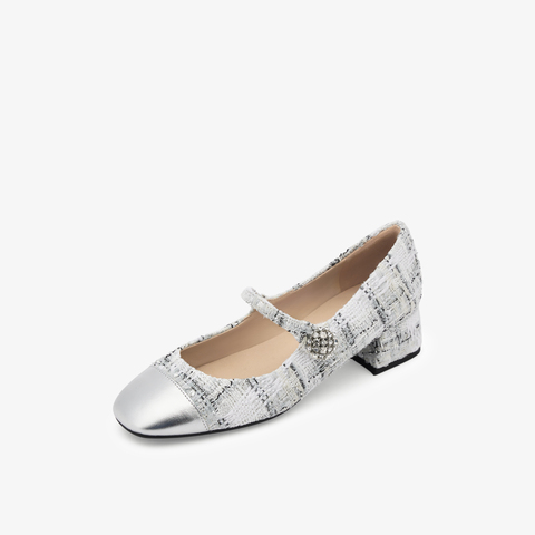 73hours女鞋巴黎恋人方跟圆头小香玛丽珍鞋