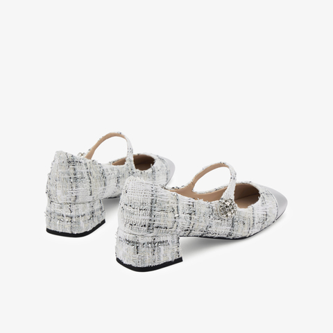 73hours女鞋巴黎恋人方跟圆头小香玛丽珍鞋