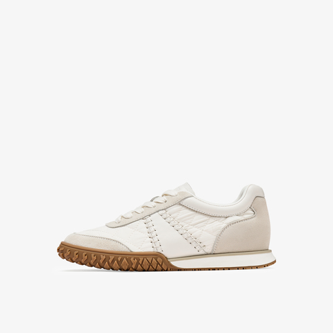 73hours女鞋奶油华夫2025秋季新品平底圆头拼色德训鞋