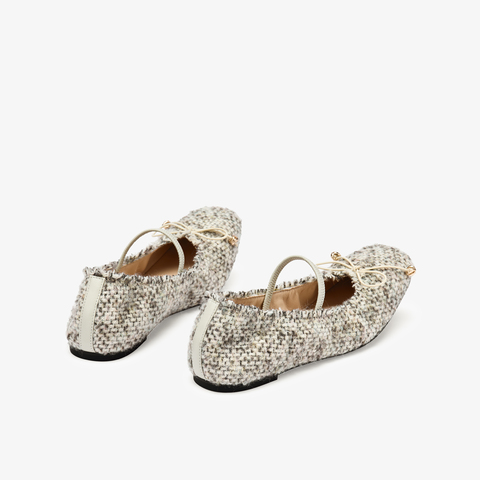 73hours女鞋柔软阳光2025秋季新品平底圆头纯色浅口单鞋