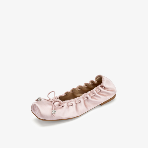 73hours女鞋萌力出击2025秋季新品方头纯色平底玛丽珍鞋