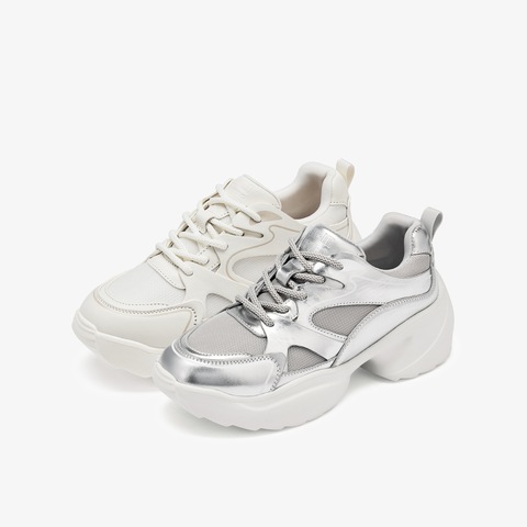 73hours女鞋周日暂停2025秋季新品厚底系带圆头老爹鞋