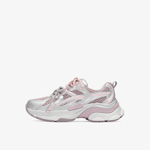 73hours女鞋果酱派对2025秋季新品拼色增高系带老爹鞋